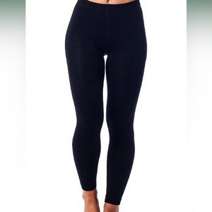 Gold Medal Womens warm winter fleece lined leggings-black" (L/XL)